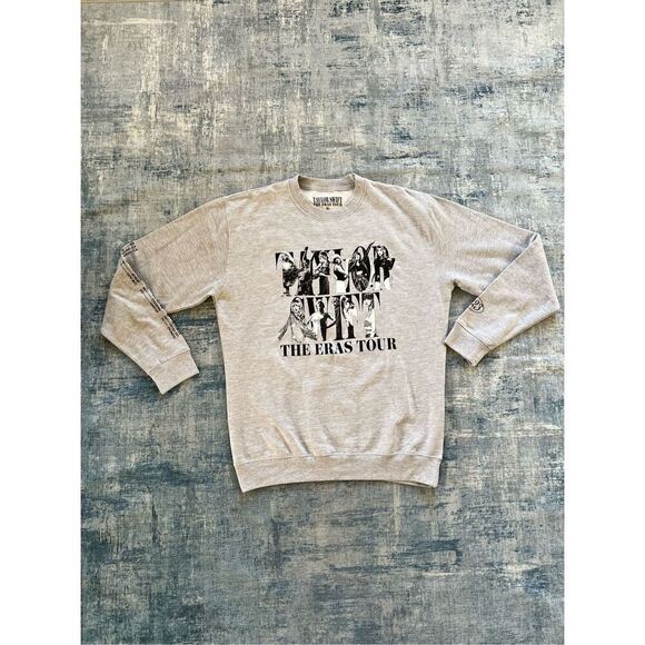 Taylor Swift The Eras Tour 2023 Heather Gray Sweatshirt Size XL - Picture 1 of 7